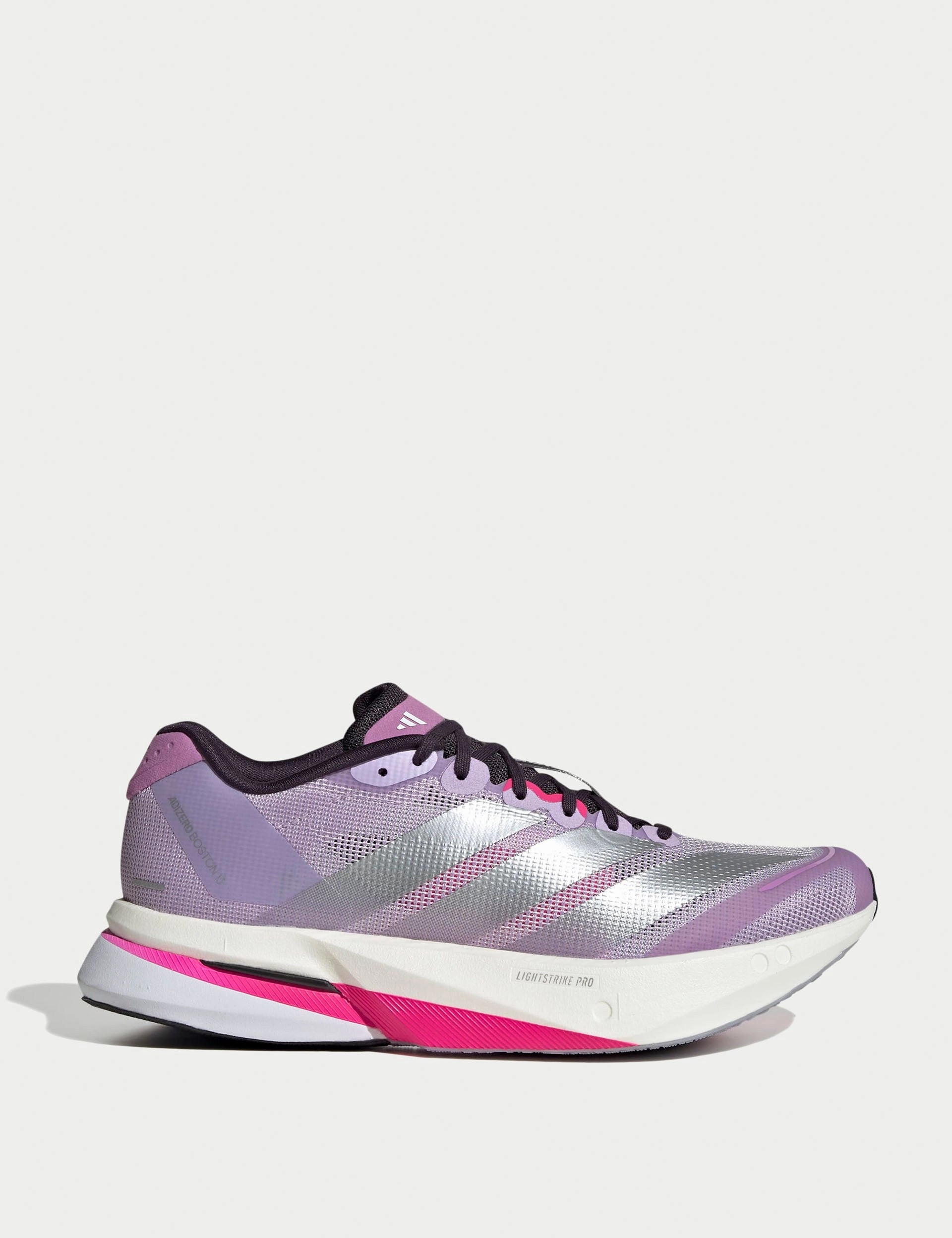 Adizero Boston 13 Shoes - Powder Plum/Silver Metallic/Shock Pink anti - blister