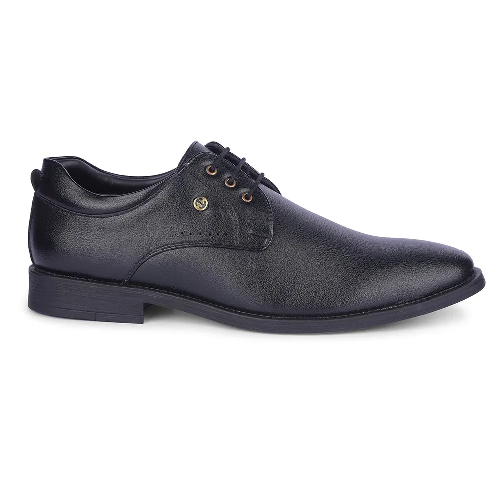 running in the evening shoes Healers By Liberty Mens SAGAR-16 Black Formal Lacing Shoes