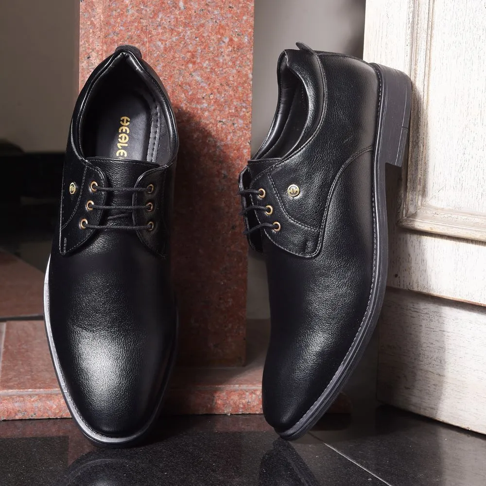 Friction Reduction Insole Healers By Liberty Mens SAGAR-16 Black Formal Lacing Shoes