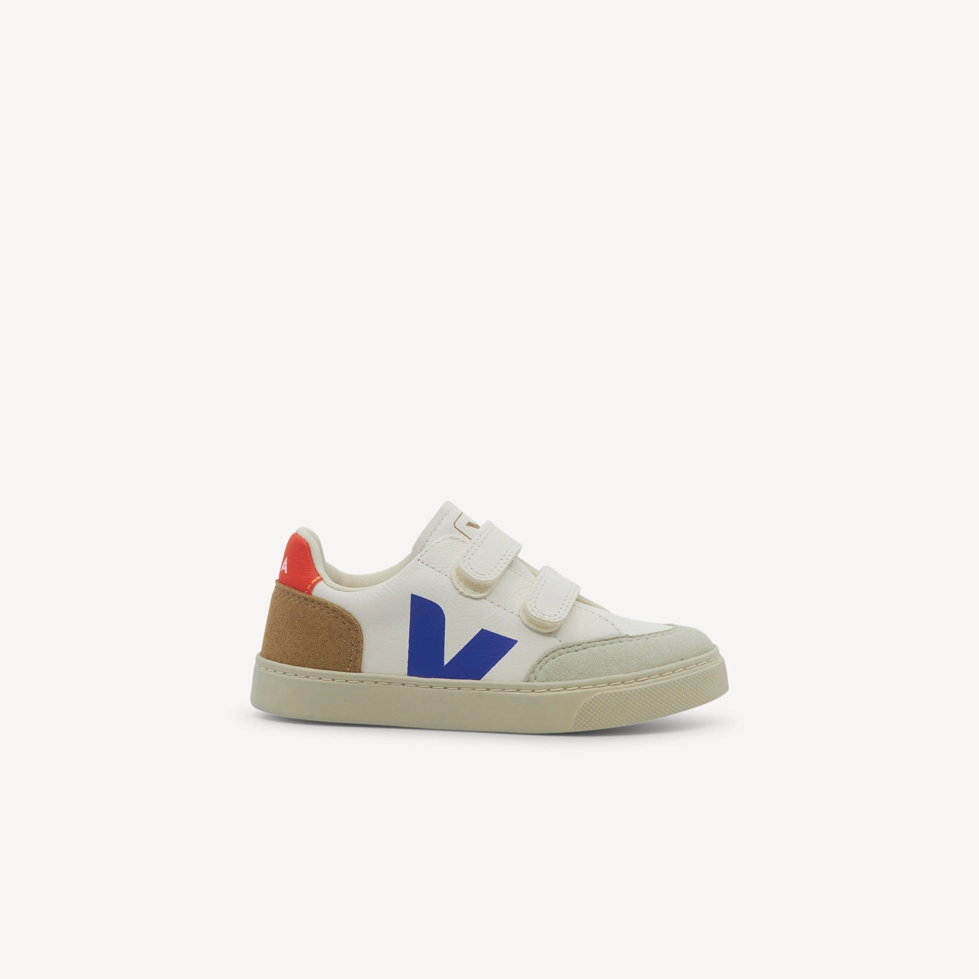 Outstanding breathability Veja V-12 Chromefree Leather Extra White / Multico / Miel Kids