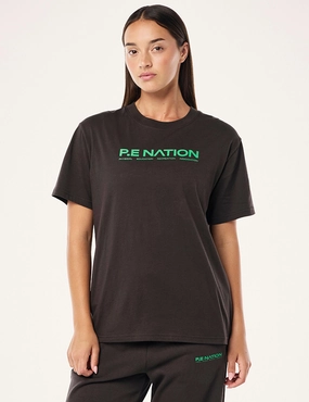 Aero Short Sleeve Tee - Caviar stain resistant coating Ribbed Trim Details