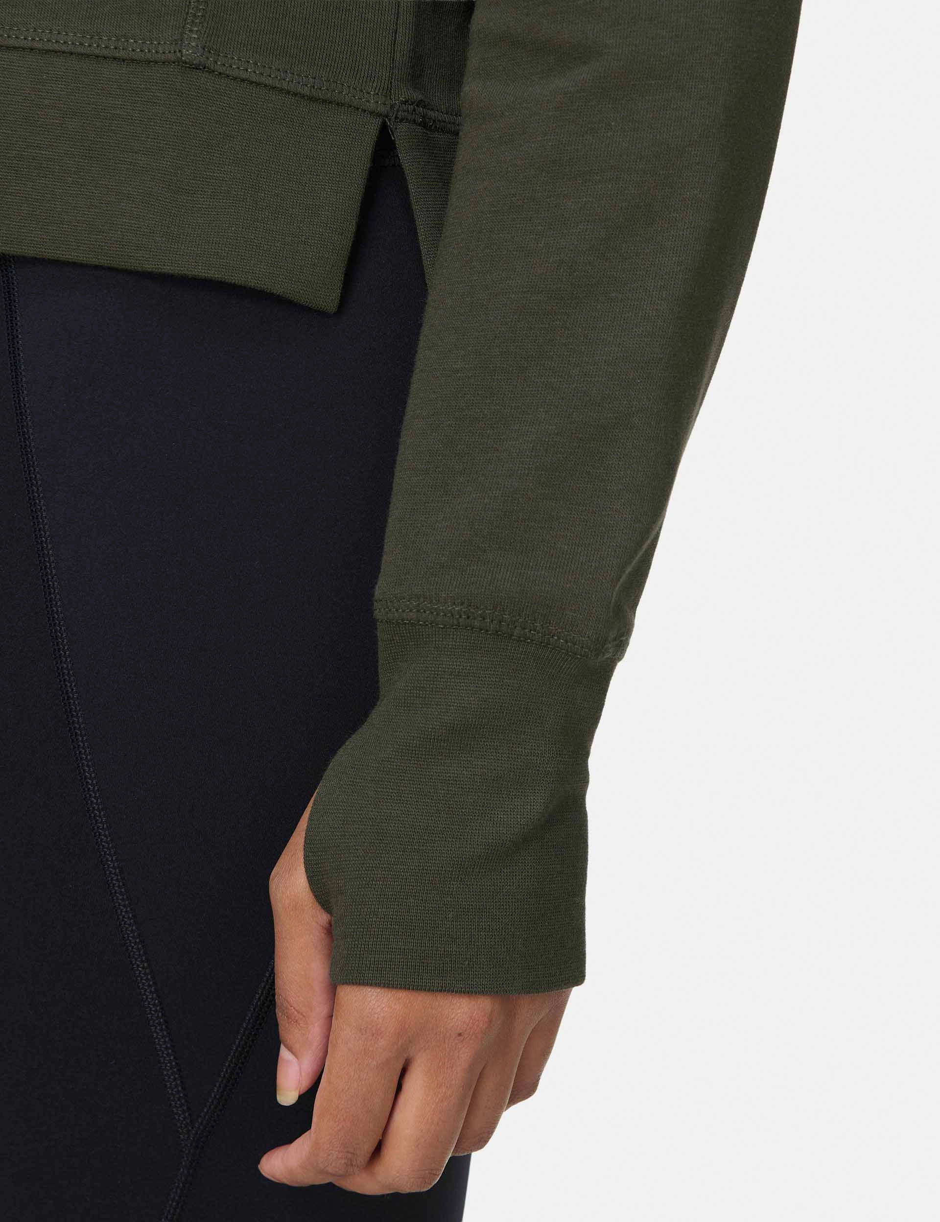 After Class Crop Sweatshirt - Nori Green Summer Air