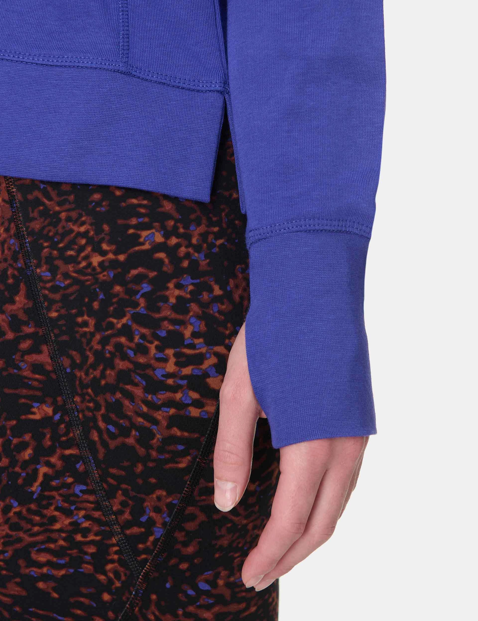 After Class Crop Sweatshirt - Rich Blue PillingResistant Planet Care