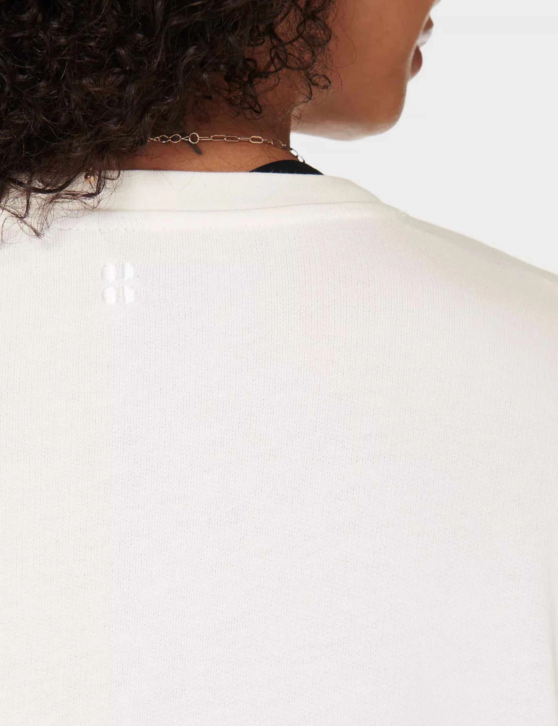 After Class Longline Sweatshirt - Lily White Planet Care