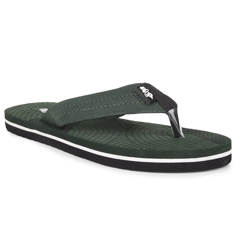 MeshVentilation AHA Casual Olive Green Flip Flop For Men ORTHO-20 By Liberty
