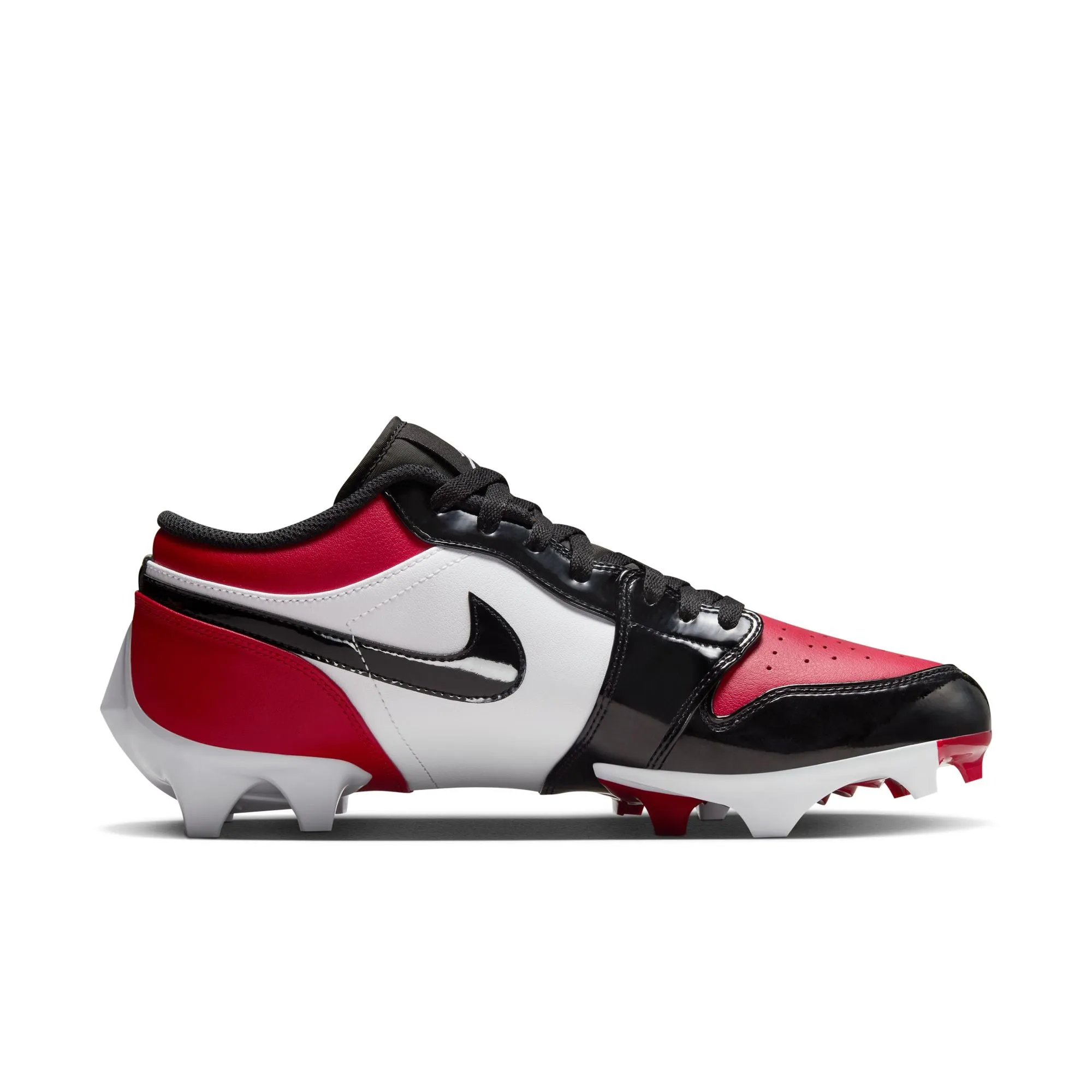 loose - fitting running wear Adaptive Lace Lock Air  Jordan 1 Low Cleat TD 'Black Toe'