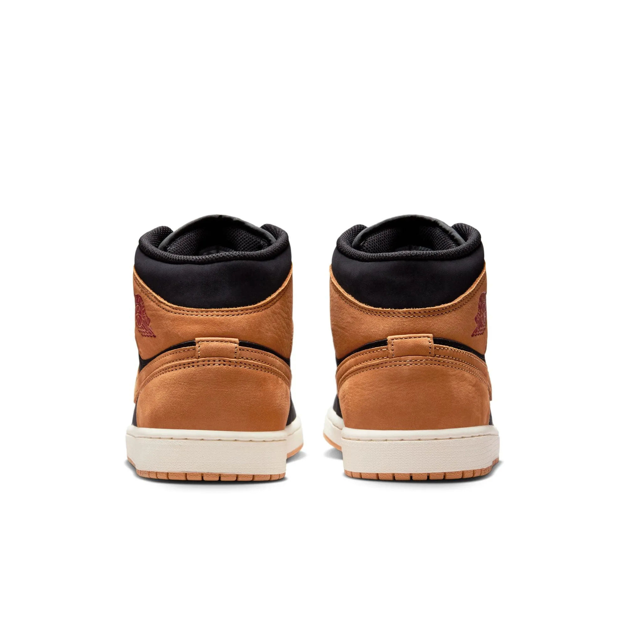 Air Jordan 1 Mid SE 'Black/Flax' fitness shoes