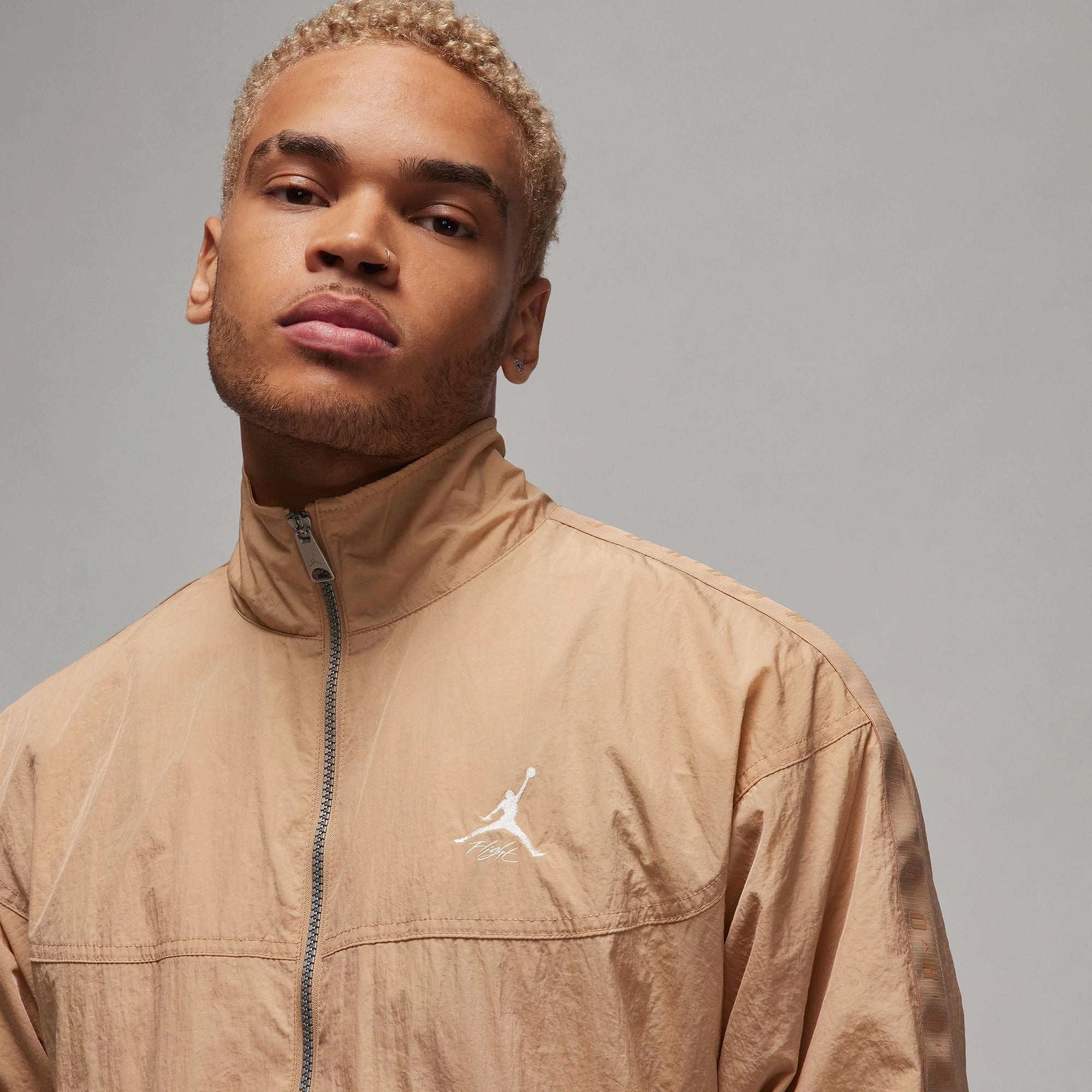 Jordan Essentials Warm-Up Zip Jacket 'Hemp' Soft Hoodie