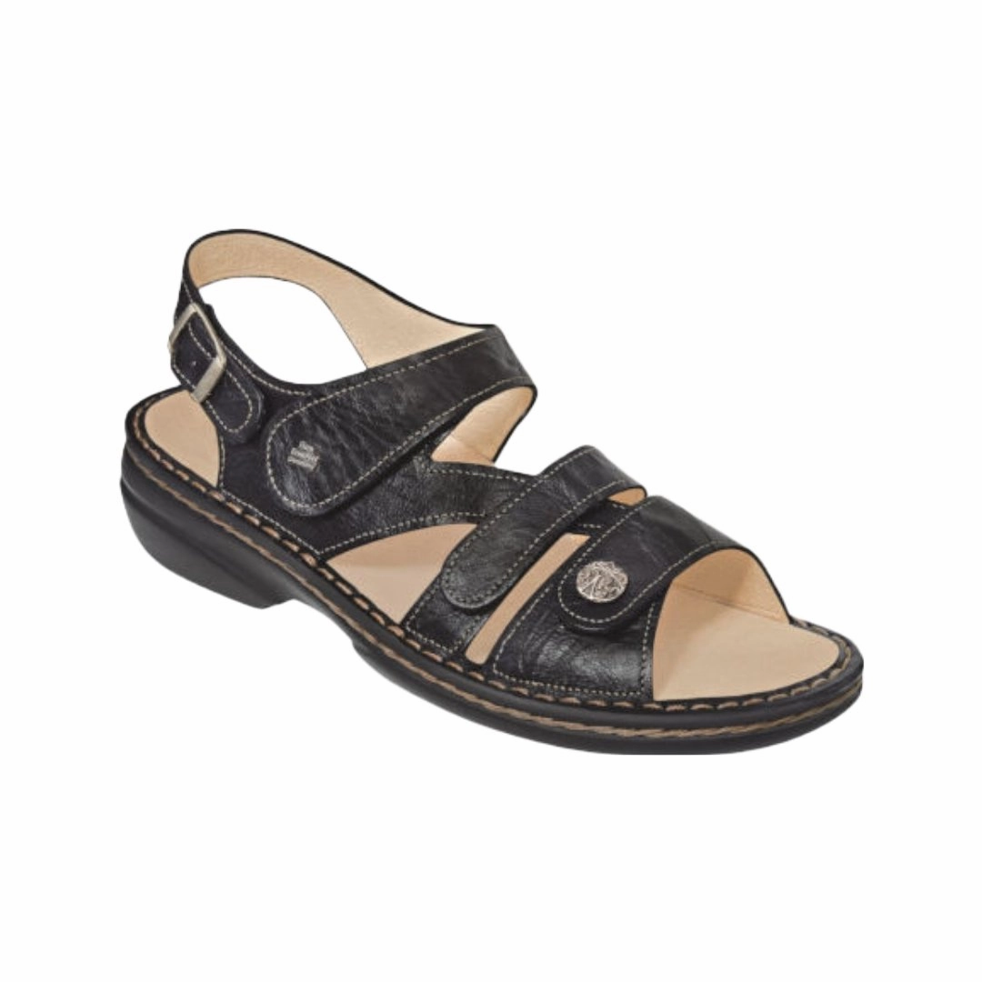 Myth Soul Finn Comfort Women's Gomera-S - Black Leather
