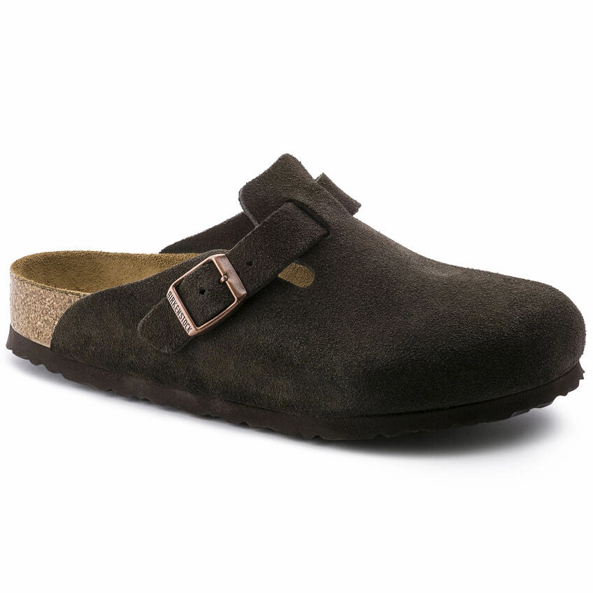 Birkenstock Boston Soft Footbed - Mocha Suede GentleWaistband Holiday Ease