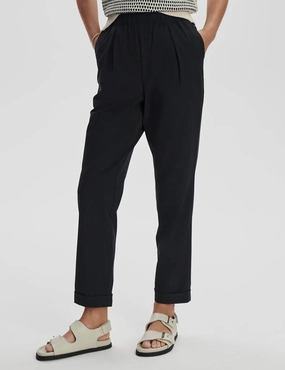 Alana Slim Tapered Cuff Pant 27" - Black Active Performance Sole