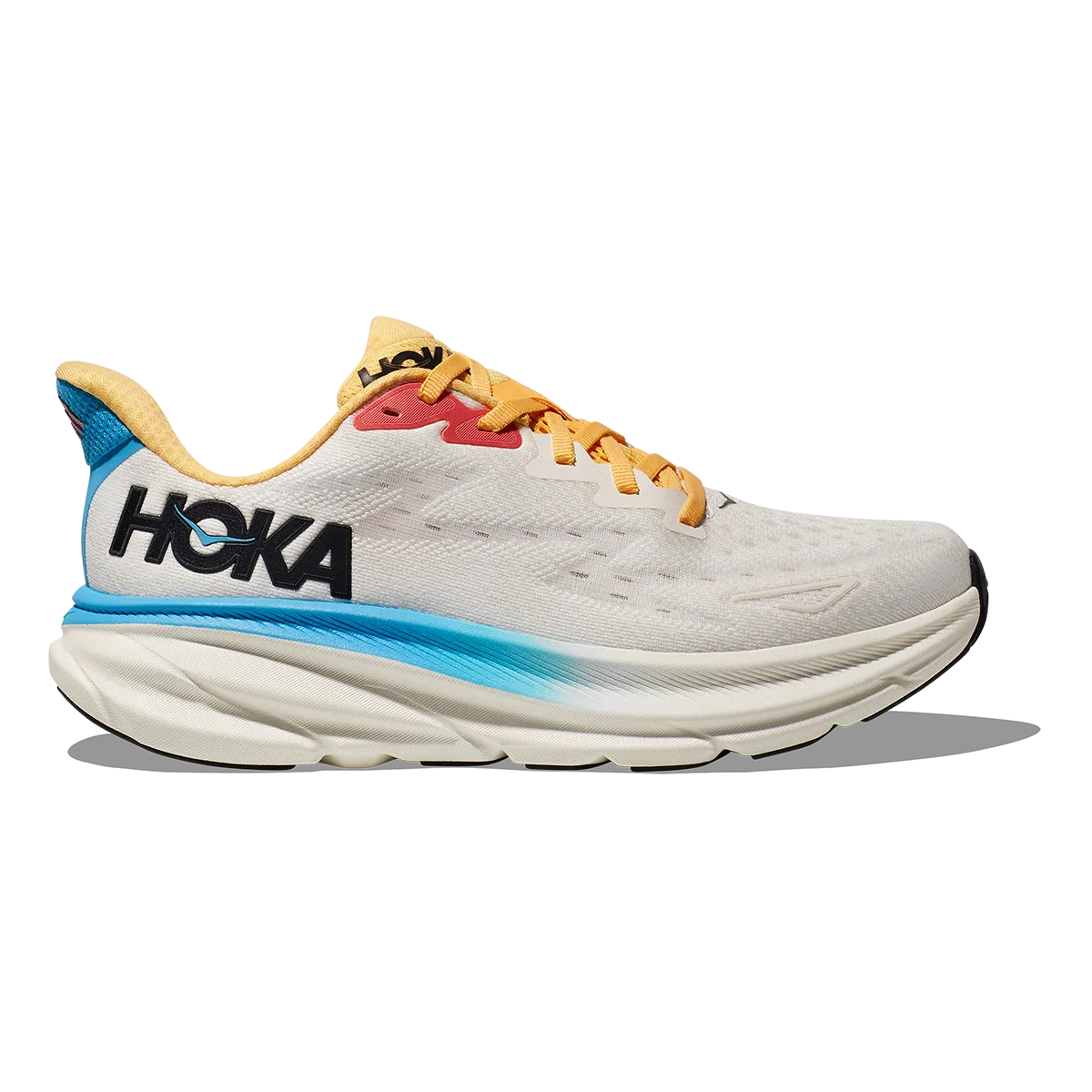 Tensile Bar Weaving breathable nylon shoes Hoka Clifton 9 - Blanc de Blanc - Swim Day