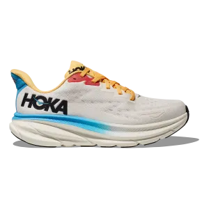 lightweight - material - portability shoes ultramarathon running Hoka Clifton 9 - Blanc de Blanc - Swim Day