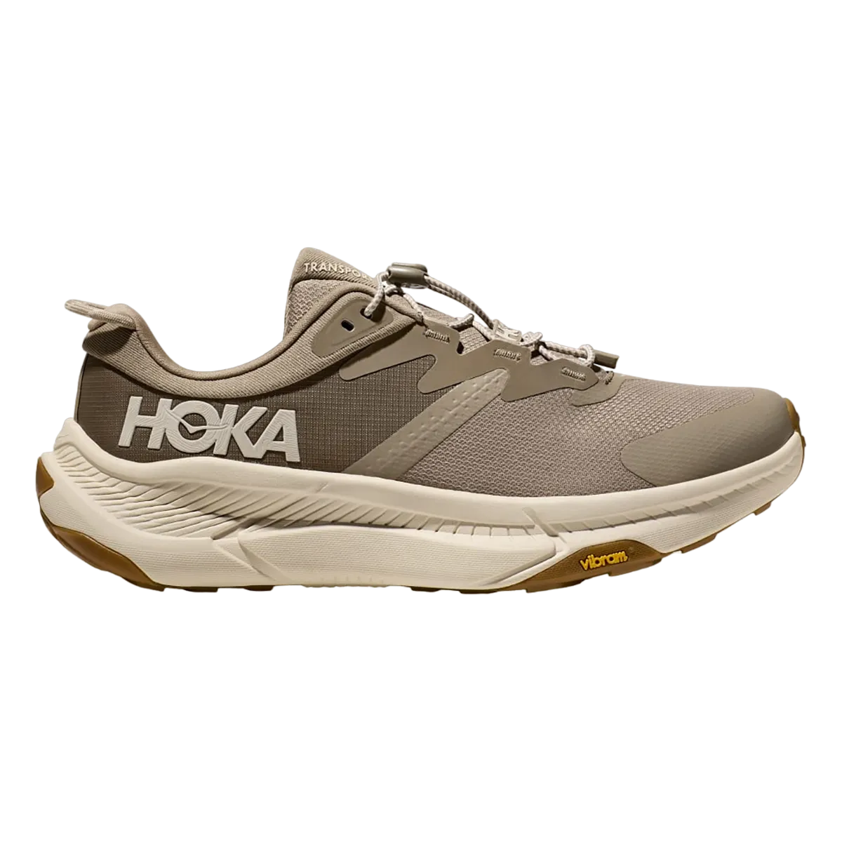 Lace Up Style React Hoka Transport - Dune - Eggnog