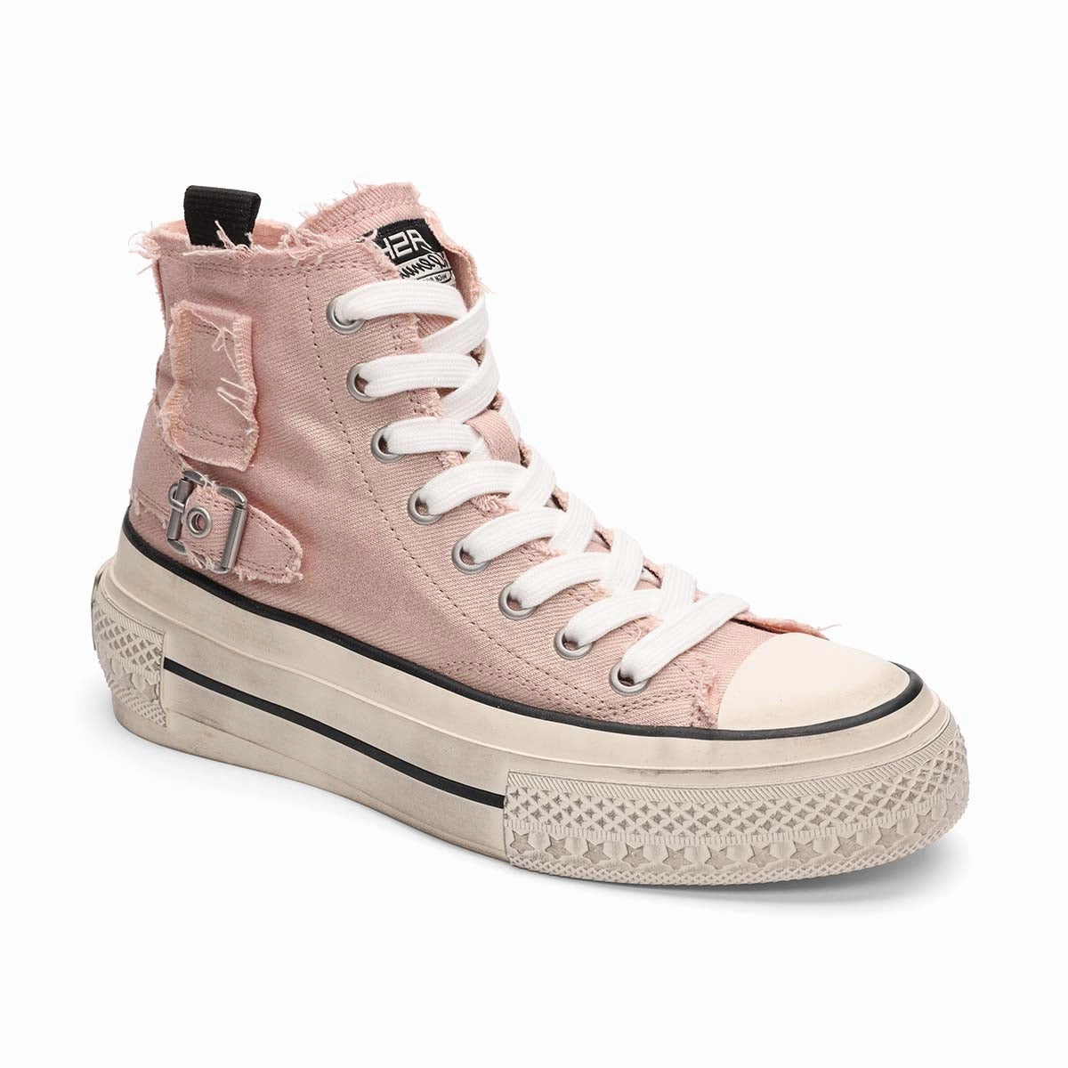 Blown Rubber Outsole Rage Bis Canvas Lace Up Hightop Sneaker
