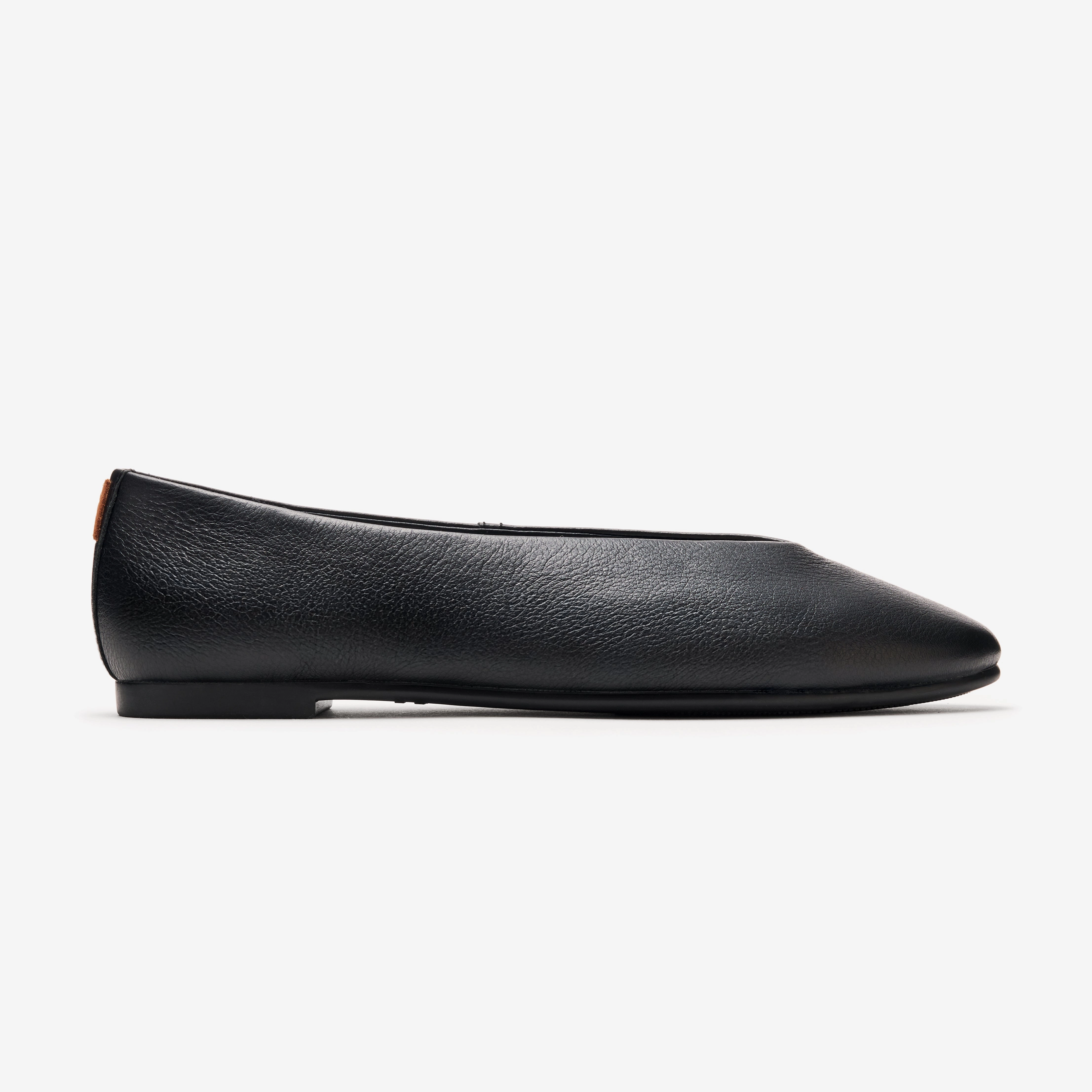 Non Restrictive Toe Cap All day Flats - Black