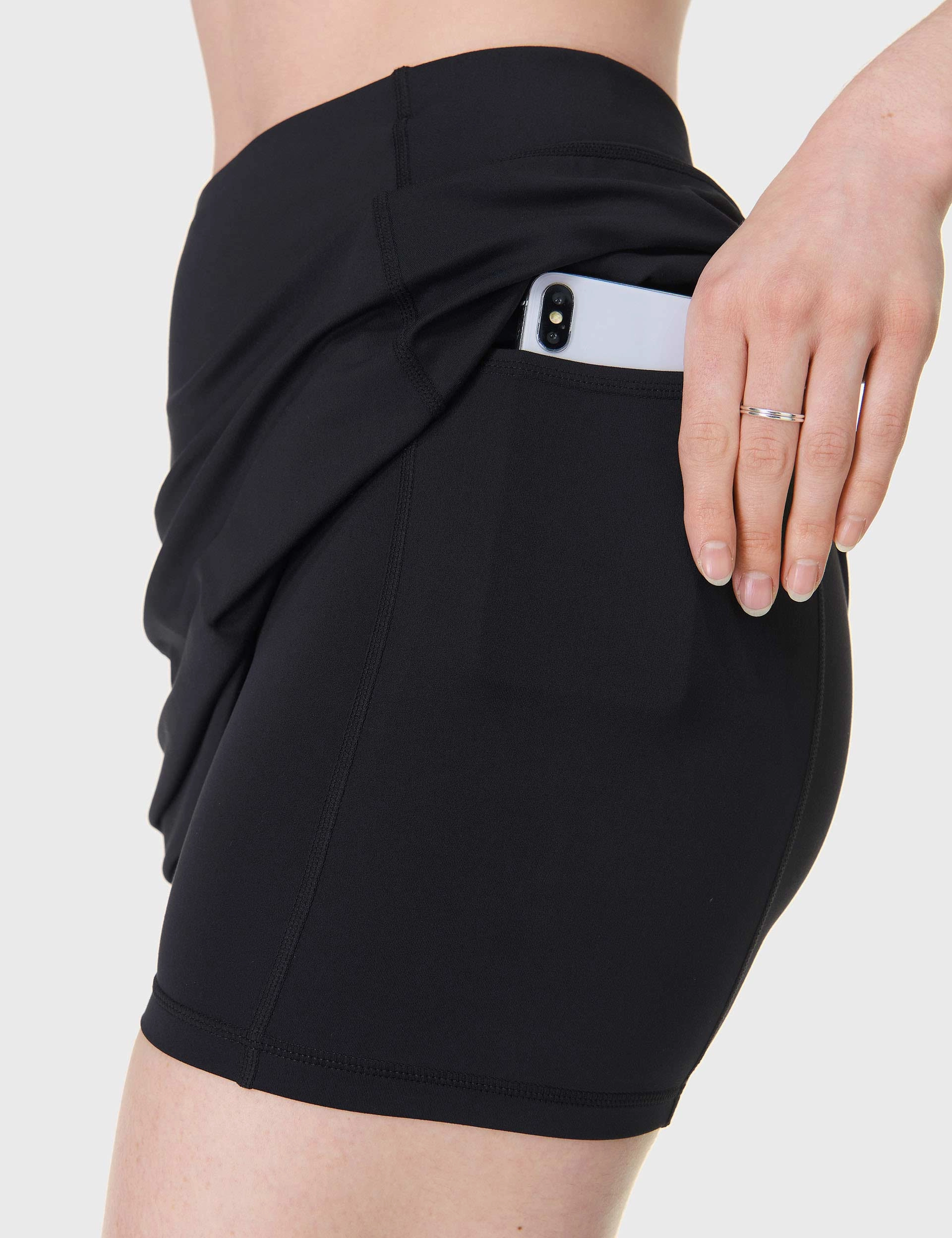 Comfortable Look skin friendly All Day Skort - Black