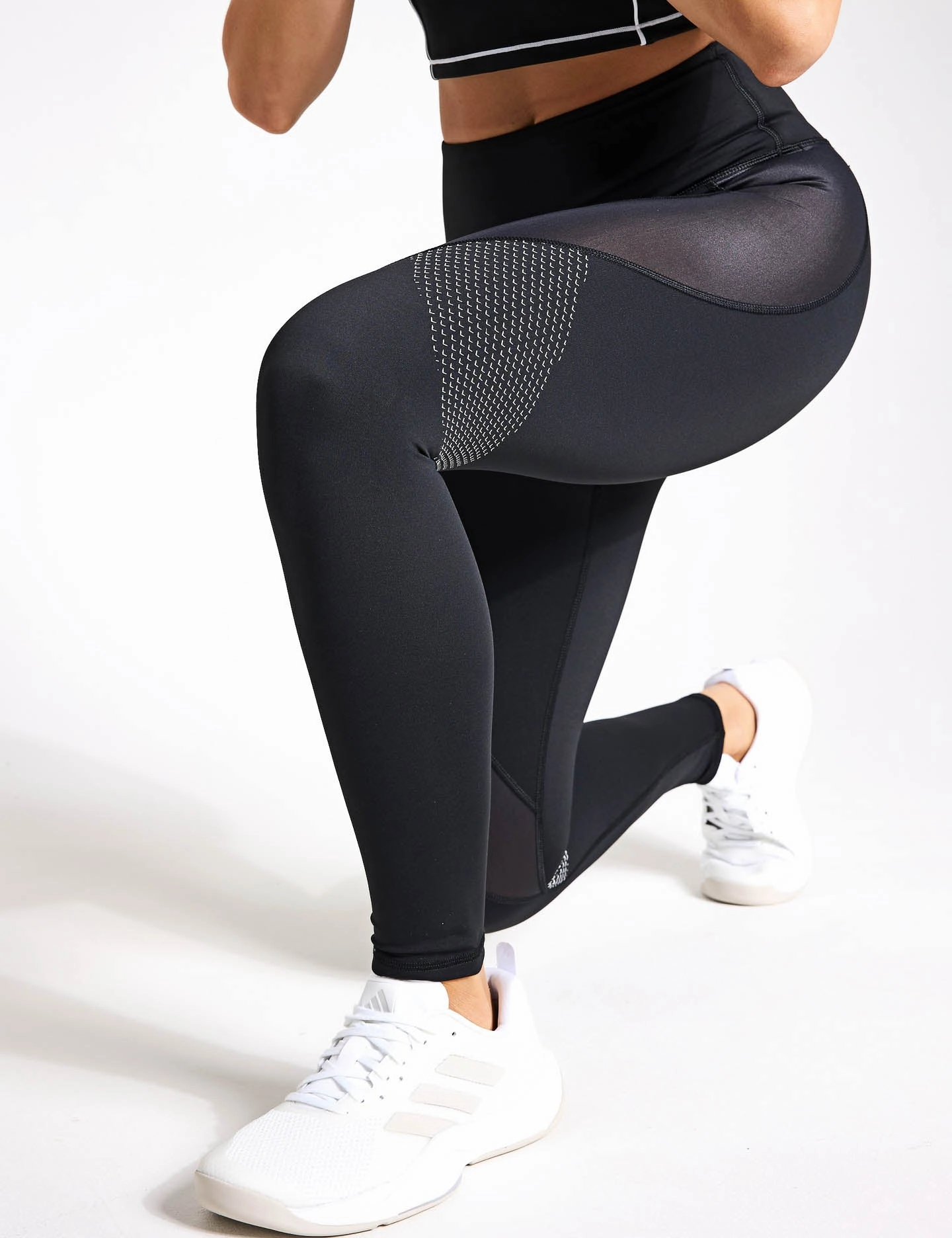 Wrinkle Resistant Pro Athlete Dynamic Full Length Legging - Black