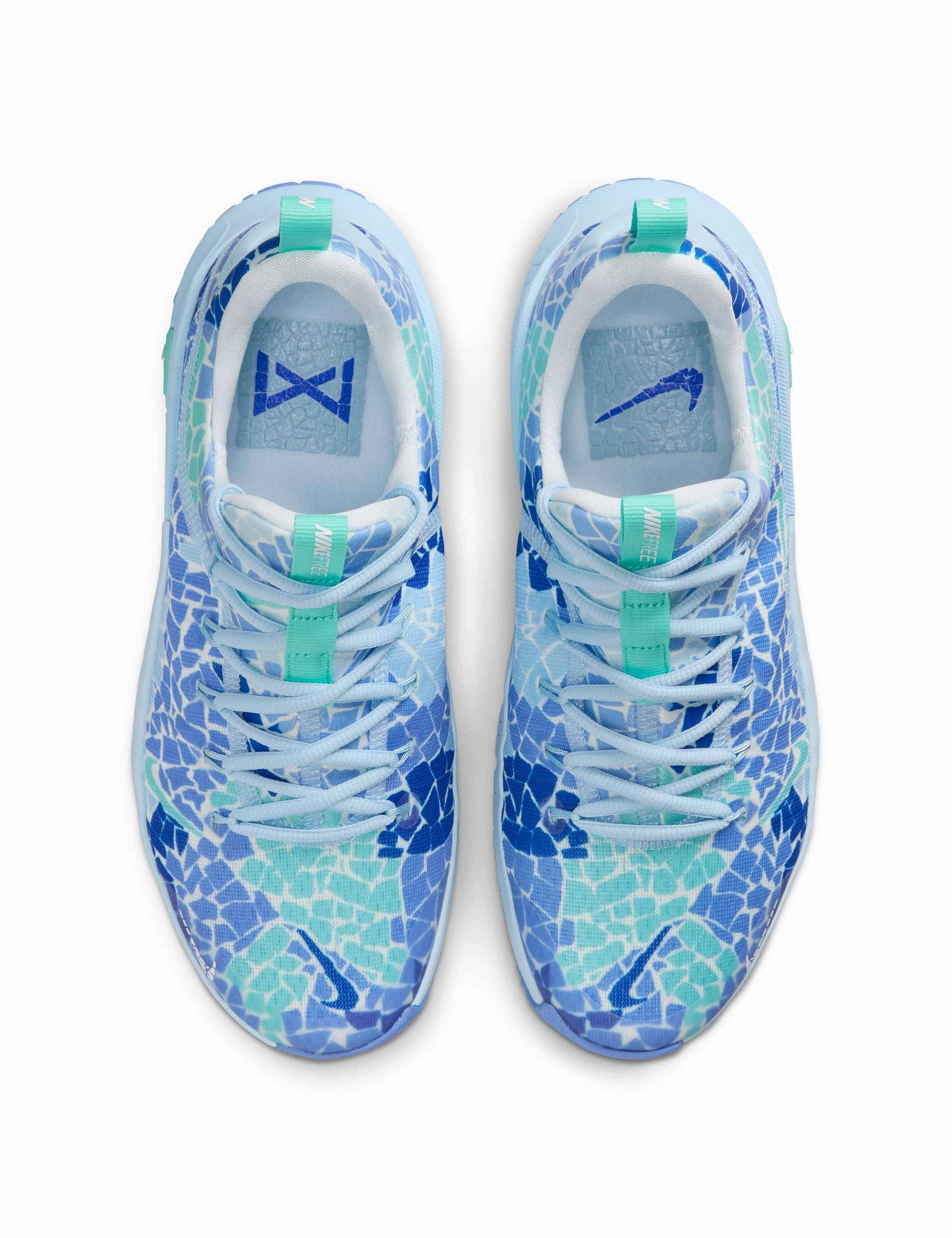 reinforced - heel shoes attention - to - detail Free Metcon 6 AMP Shoes - Ice Blue/Royal Pulse/Racer Blue/White