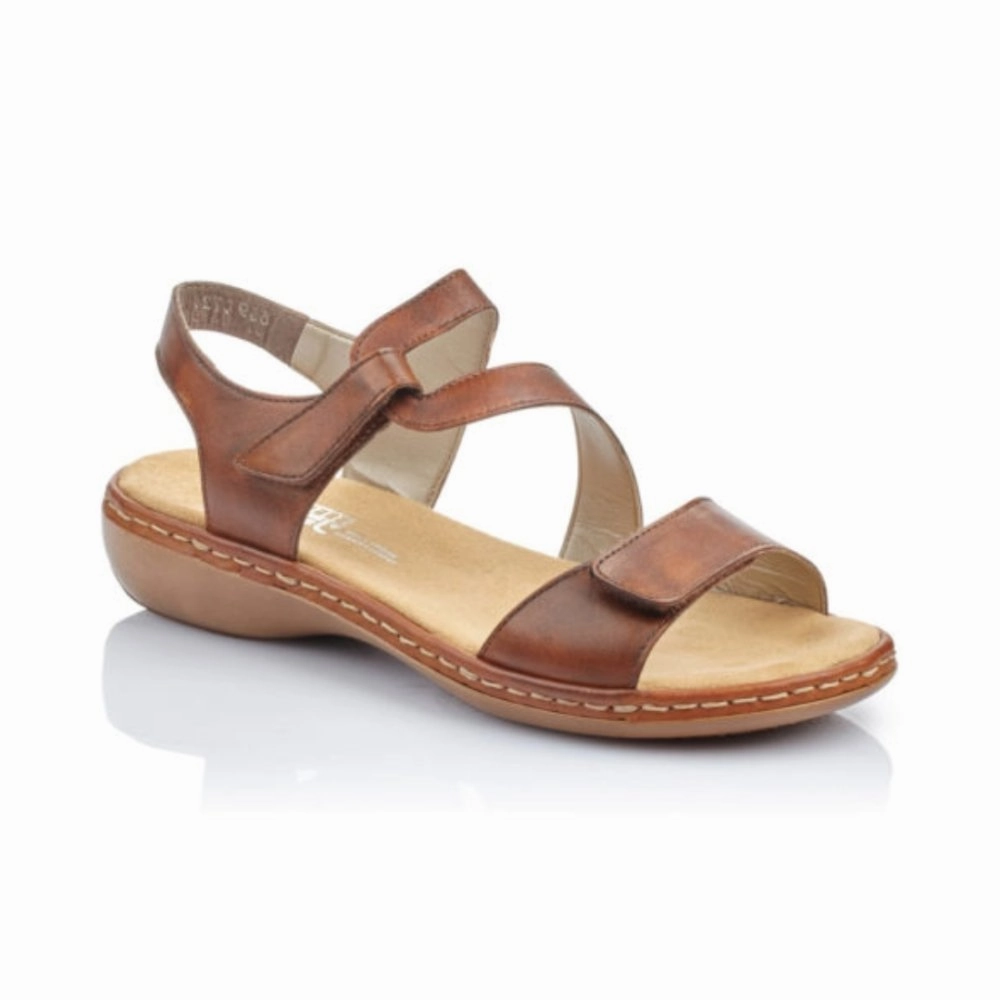 Polish Glow Rieker Women's Regina 659C7-24 - Brown