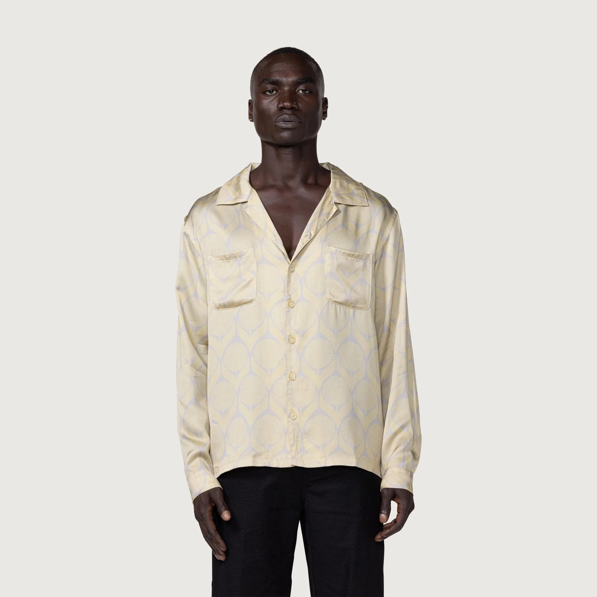 Winner Vibe Honor The Gift Floral Button Up 'Cream'