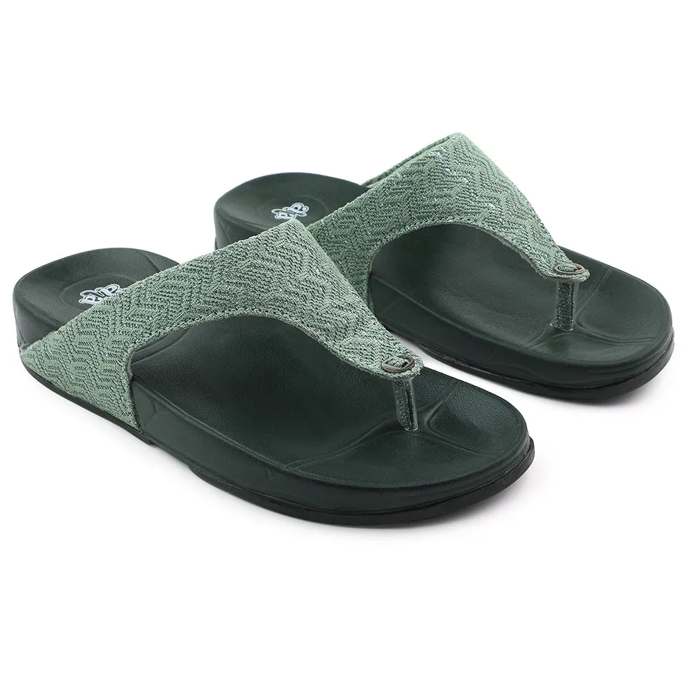 A-HA Green Casual Slipper For Women DIVA-60E By Liberty Robust Micro Adjustable Lacing
