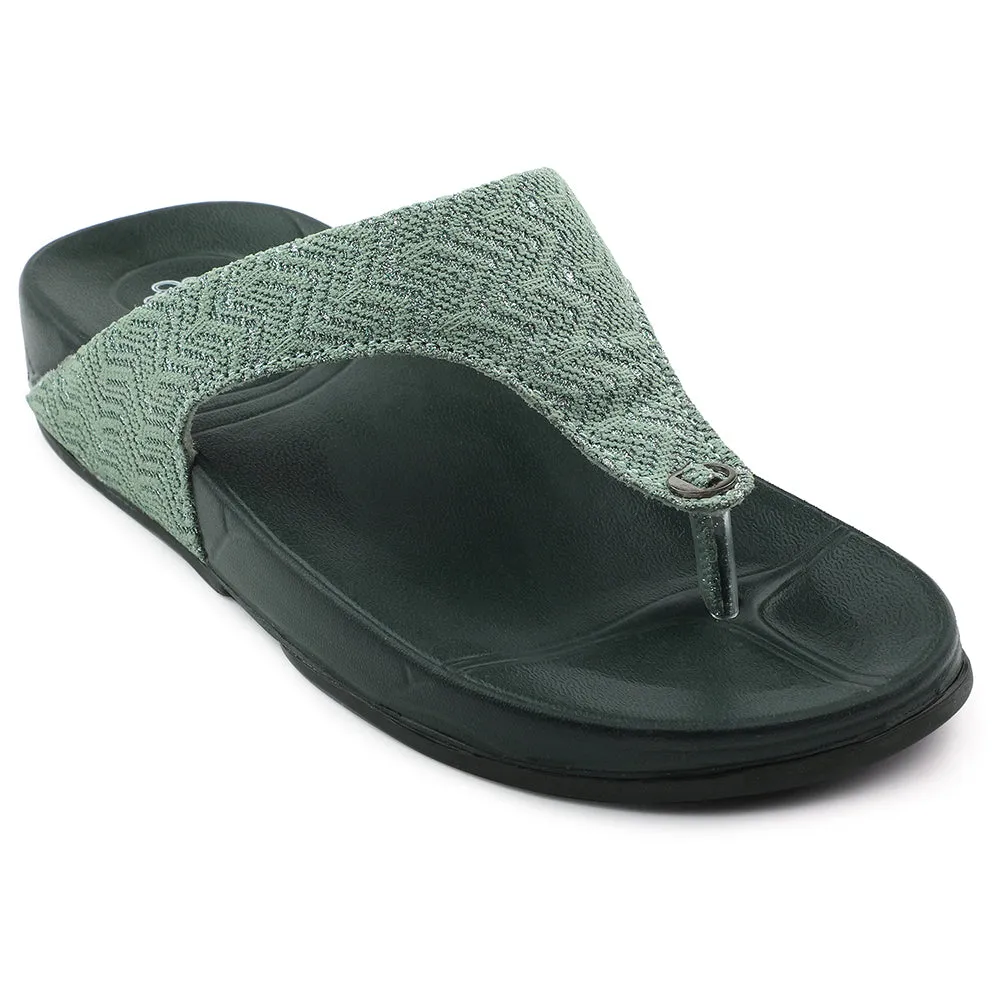 A-HA Green Casual Slipper For Women DIVA-60E By Liberty fashion - forward shoe intention