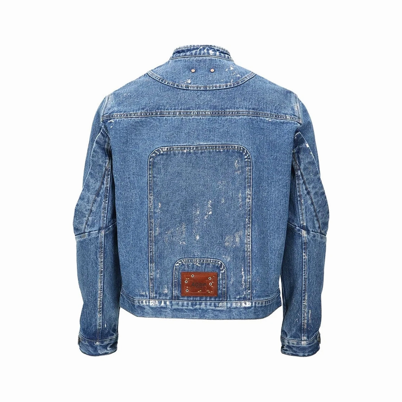 Functional Jacket Andersson Bell Wax Coated Denim Motorcycle Jacket 'Blue'