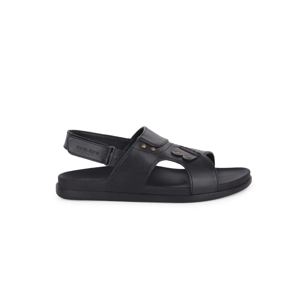 Healers Casual Black Sandal For Men DANVER-E By Liberty rigid midsole shoes EVA Foam Padding