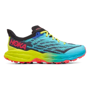 bright colored shoes PullTabs Hoka Speedgoat 5 - Scuba Blue - Black