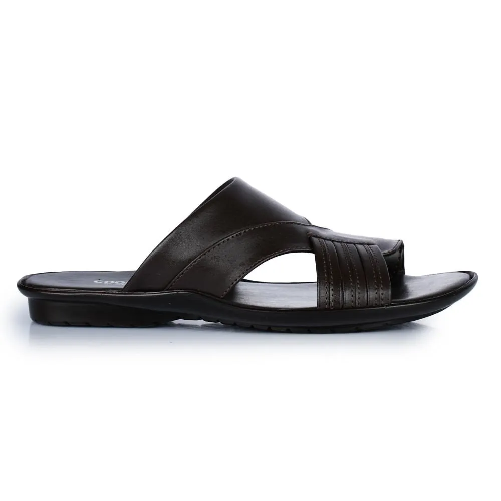 Coolers Brown Casual Slipper For Men COOL99-81 By Liberty Natural Foot Flex