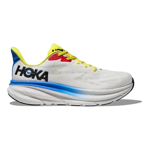 Dynamic Rolling Motion Hoka Clifton 9 - Blanc de Blanc - Virtual Blue