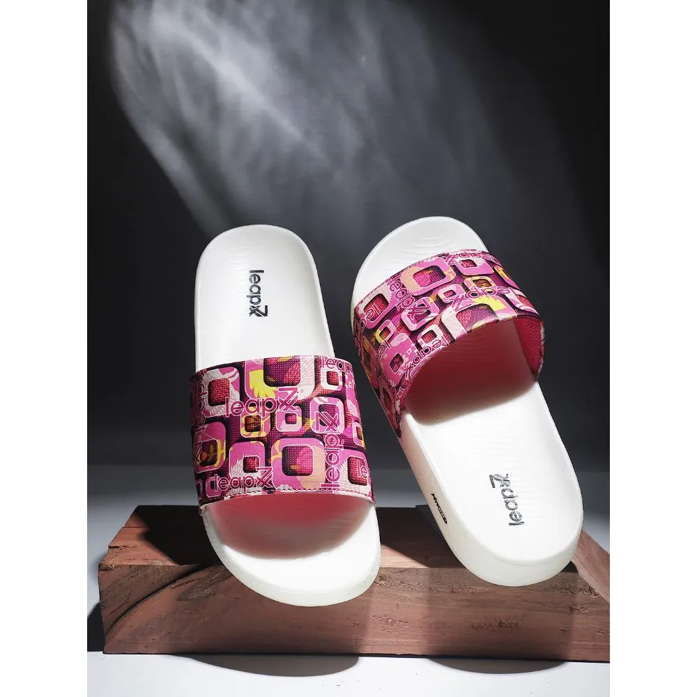 Leap7x Casual Pink Slides For Women NITWALK-1L By Liberty short - distance running footwear