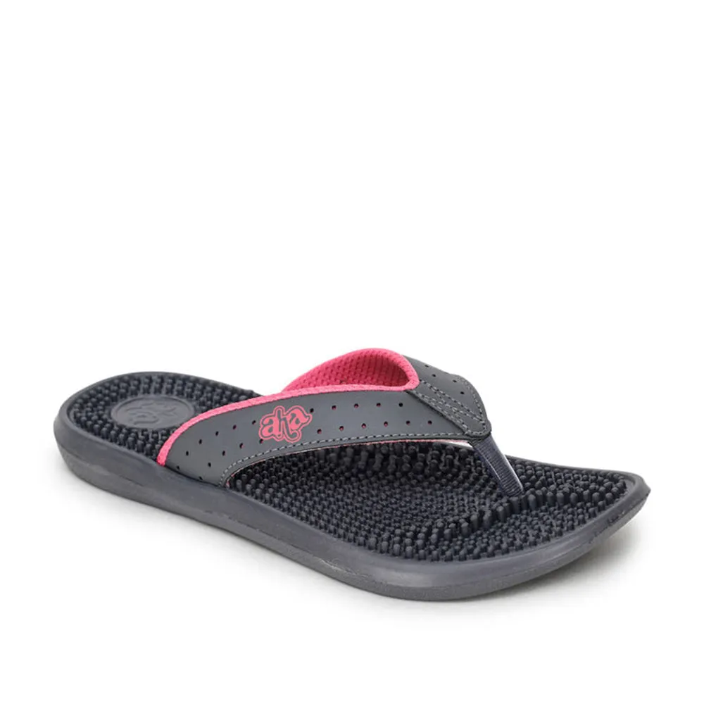 A-HA By Liberty ADAM-KTN Grey Flip Flop For Kids Advanced Foam Technology