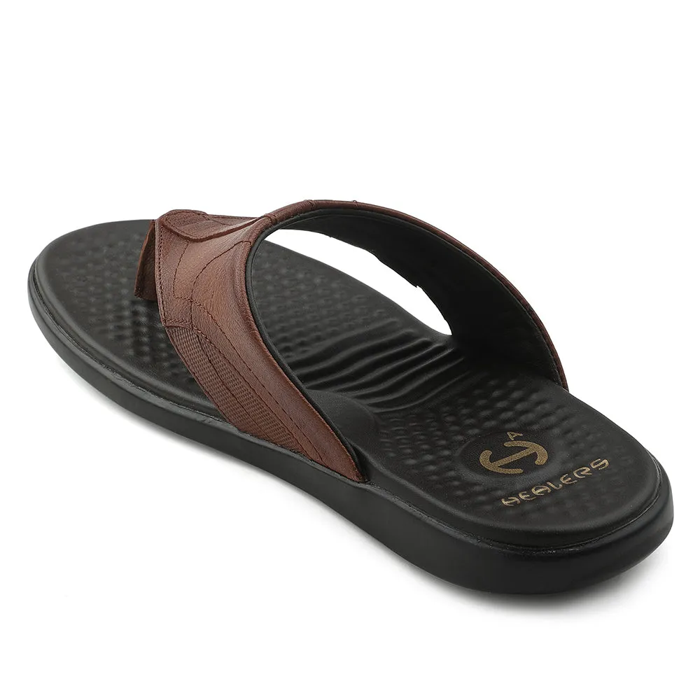 race - day Hygroscopic Yarn Blending Healers Tan Casual Slipper For Men RELIEF-1 By Liberty