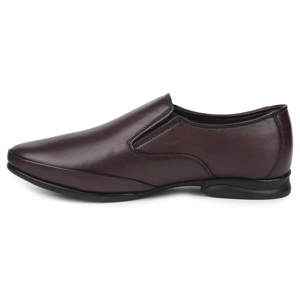 Healers Brown Formal Non Lacing Moccasins For Mens J757-03 By Liberty Hyper Responsive Foam