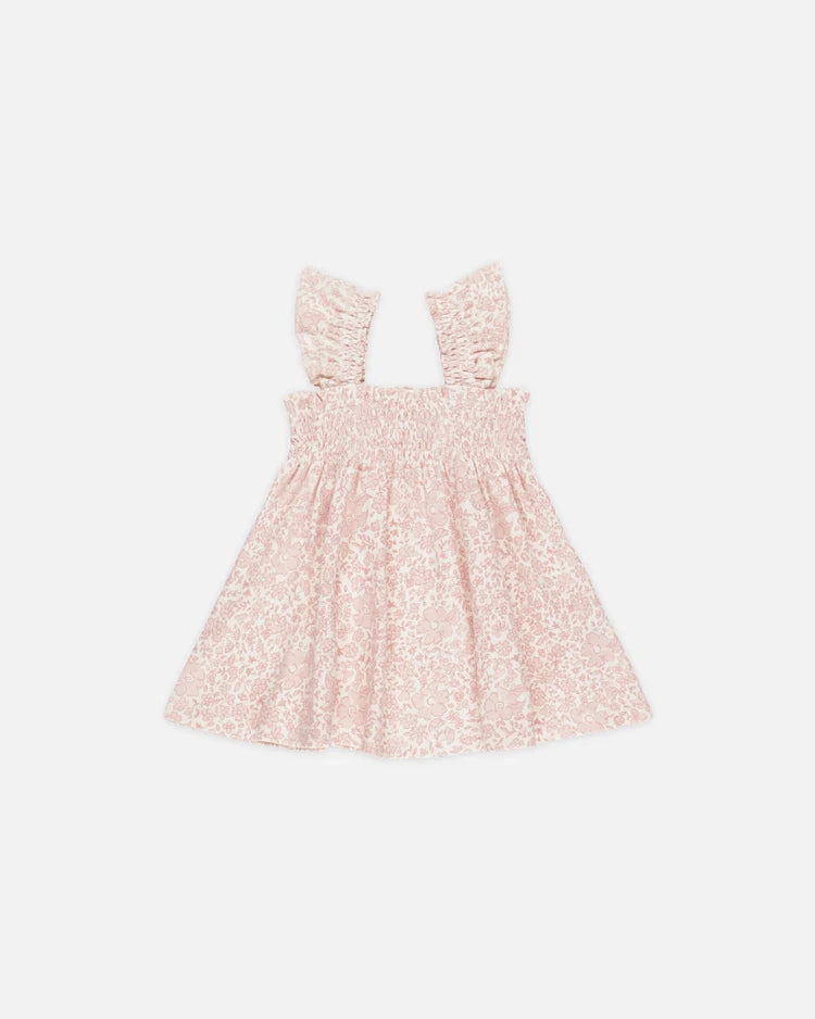 Quincy Mae Smocked Jersey Dress - Pink Blossom All - Purpose