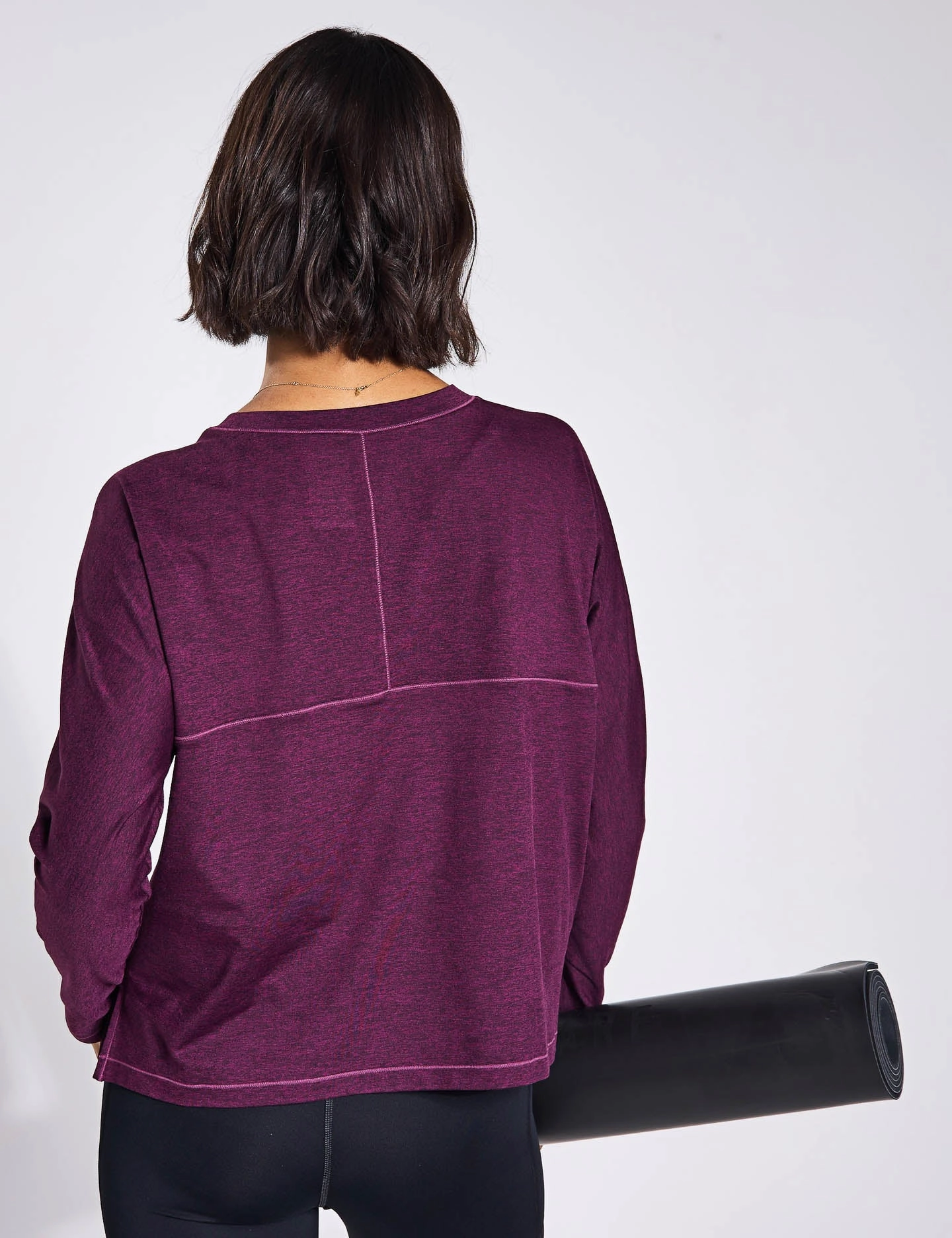 TemperatureRegulating suitcase venue ReSet Long Sleeve Tee - Plum Heather