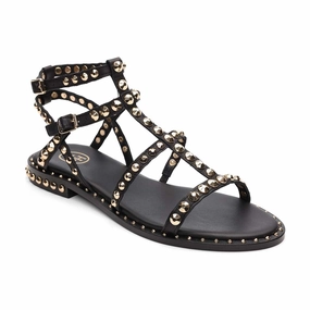 Robust Precious Texture Studded Flat Sandal