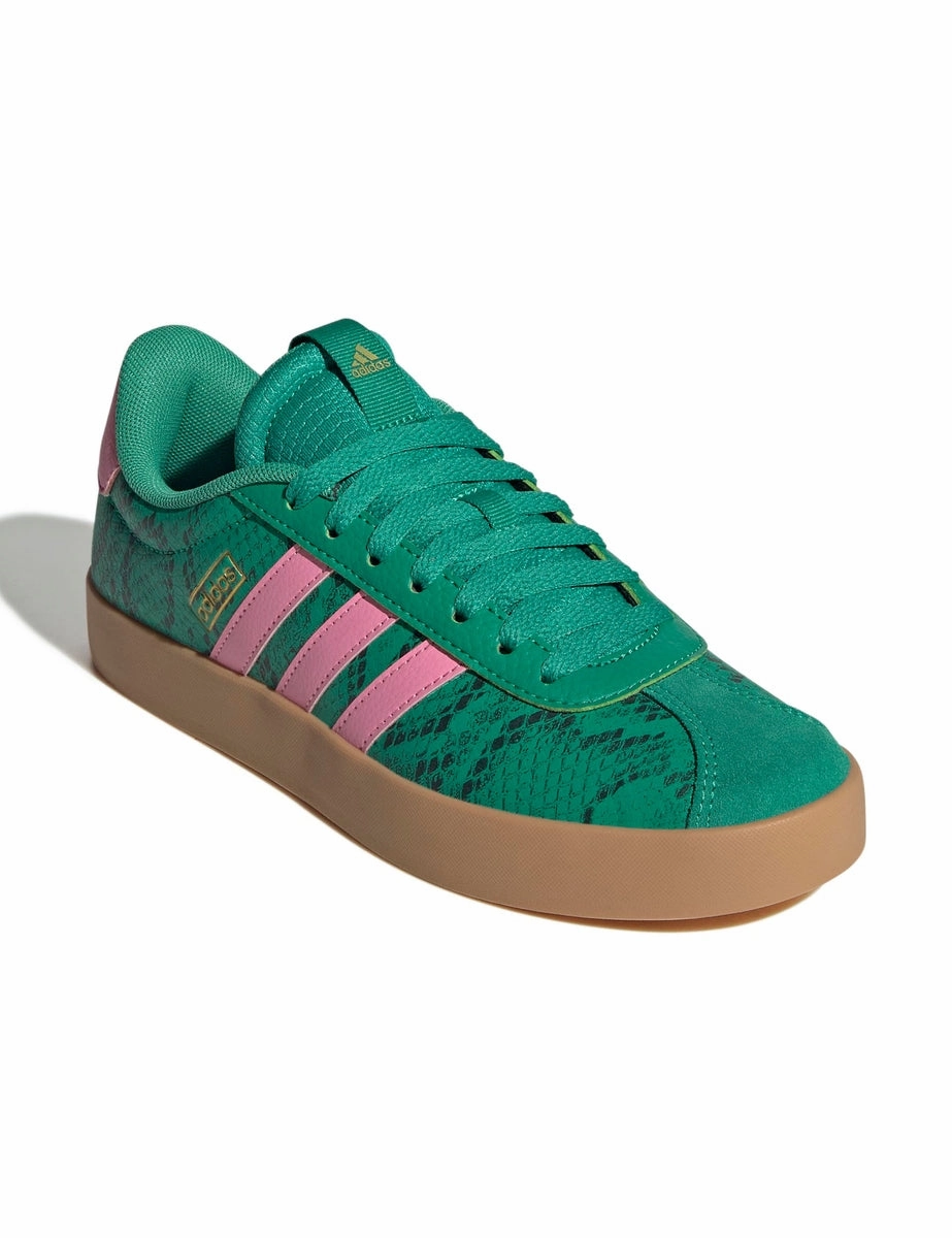 VL Court 3.0 Shoes - Court Green/Bliss Pink/Gold Metallic high - top protection solo runs