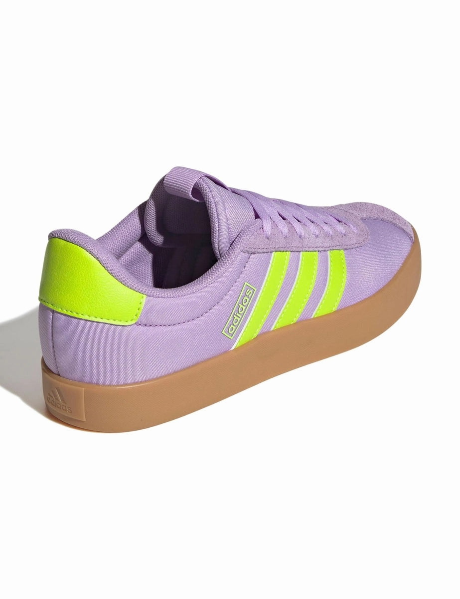 VL Court 3.0 Shoes - Powder Plum/Solar Slime/Lucid Lemon Breathable Design
