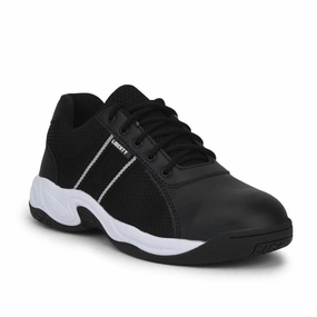 Non Slip Grip Sole Non Restrictive Collar Freedom Black Lacing Safety Shoes For Men ROCKELETST By Liberty