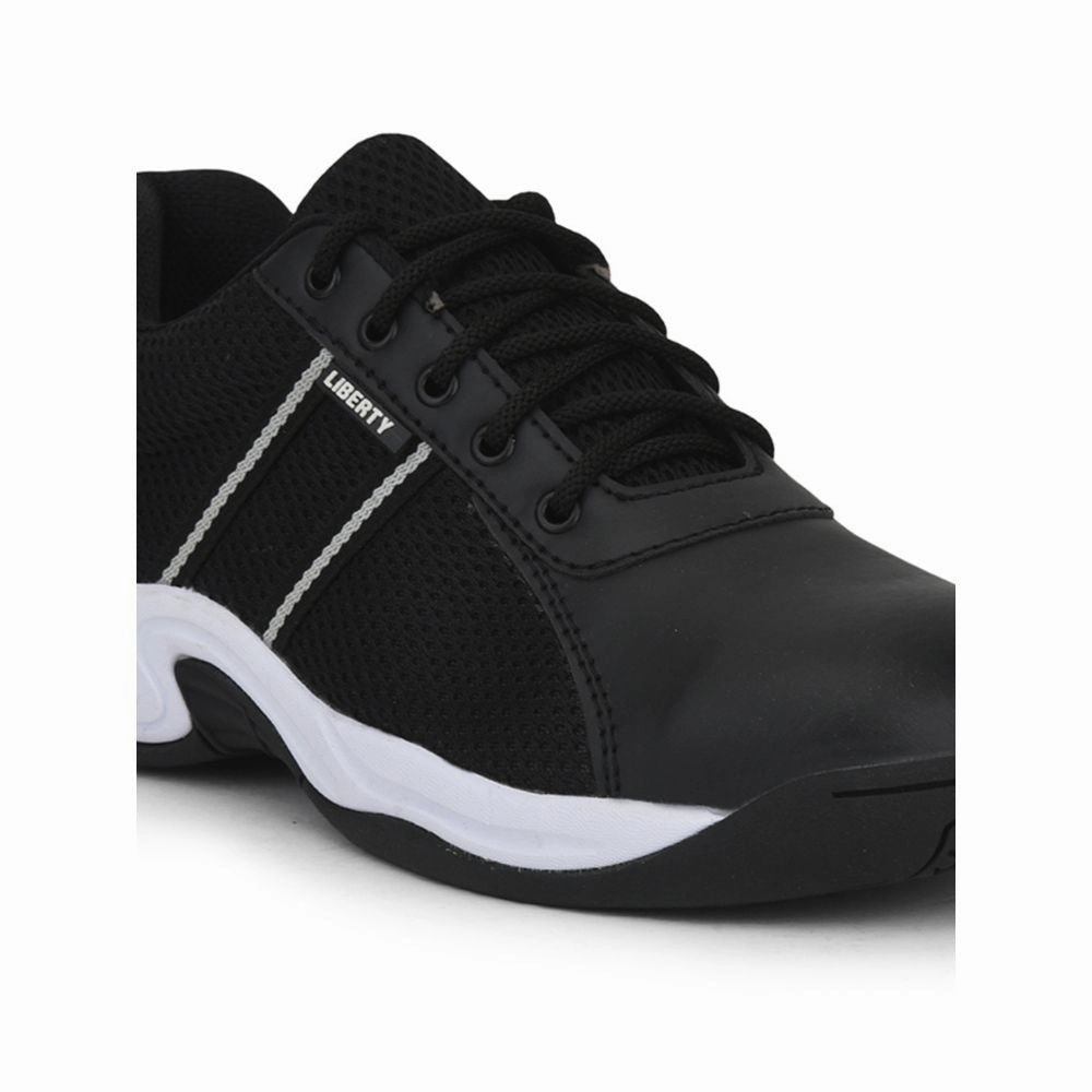 Freedom Black Lacing Safety Shoes For Men ROCKELETST By Liberty walking tool Perforated Airflow Panels