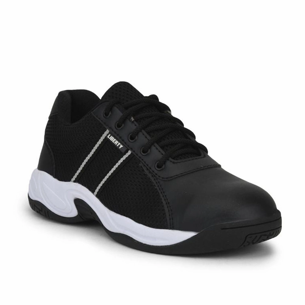 Non Slip Grip Sole Non Restrictive Collar Freedom Black Lacing Safety Shoes For Men ROCKELETST By Liberty
