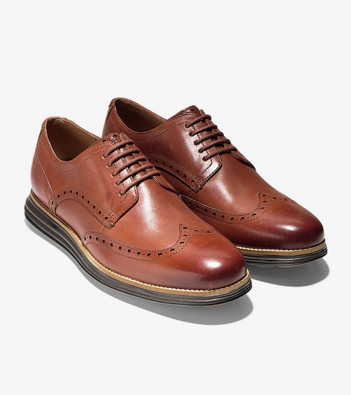 Flexible Hemline Stage Soul Cole Haan Men's OriginalGrand Wingtip - Woodbury/Java