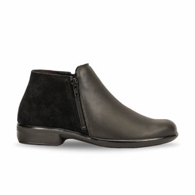 Earth Glow Naot Women's Helm - Black Raven/Black Suede