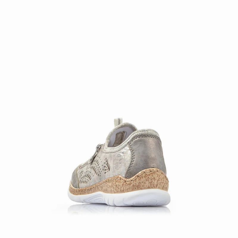 Rieker Women's Nikita N42K6-40 - Grey/Rose Metallic Adaptable Outfit Insulated Jacket