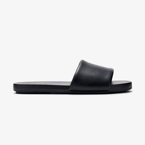 narrow - toe shoes slow run Butter Slides - Black