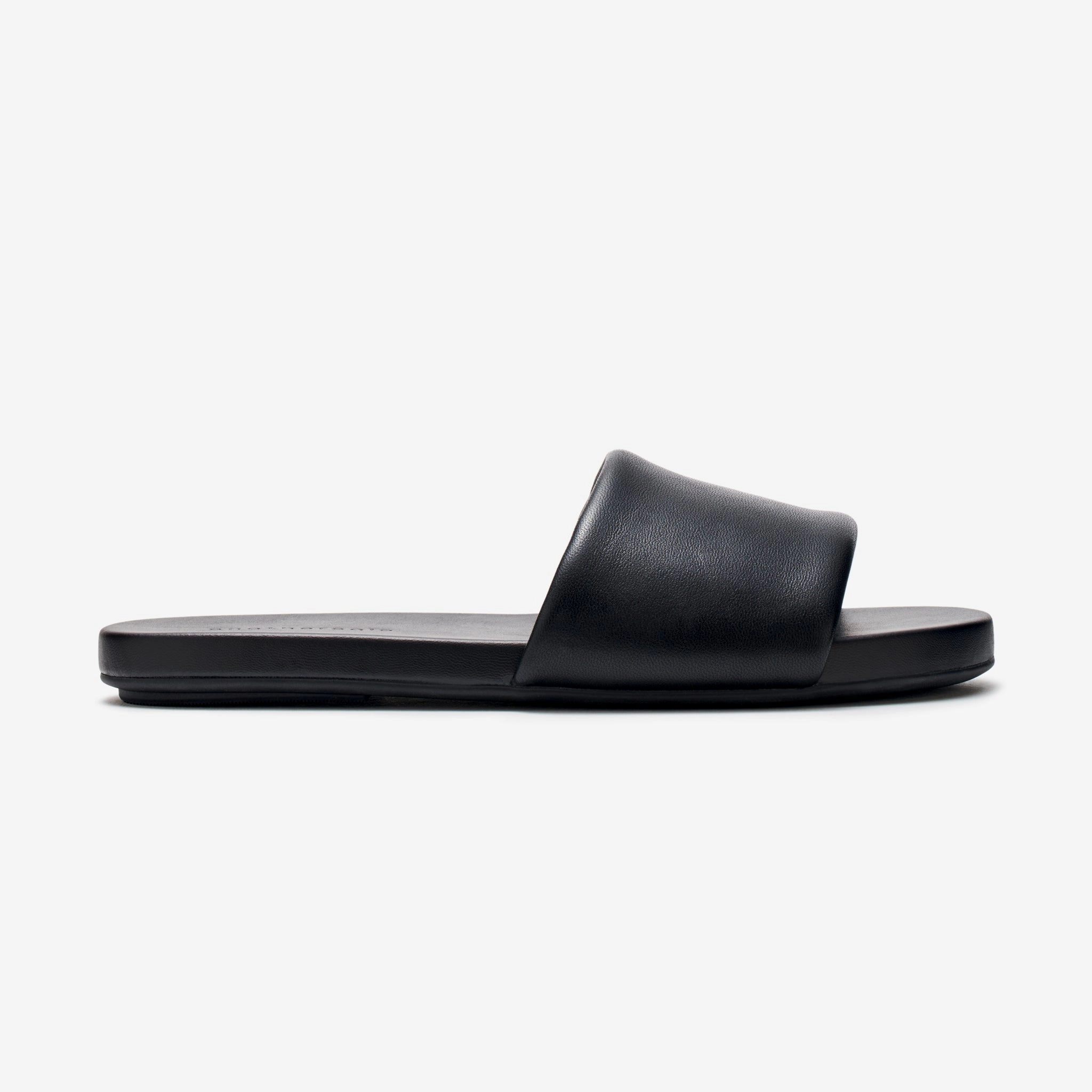 Shock Absorbing Heel Butter Slides - Black