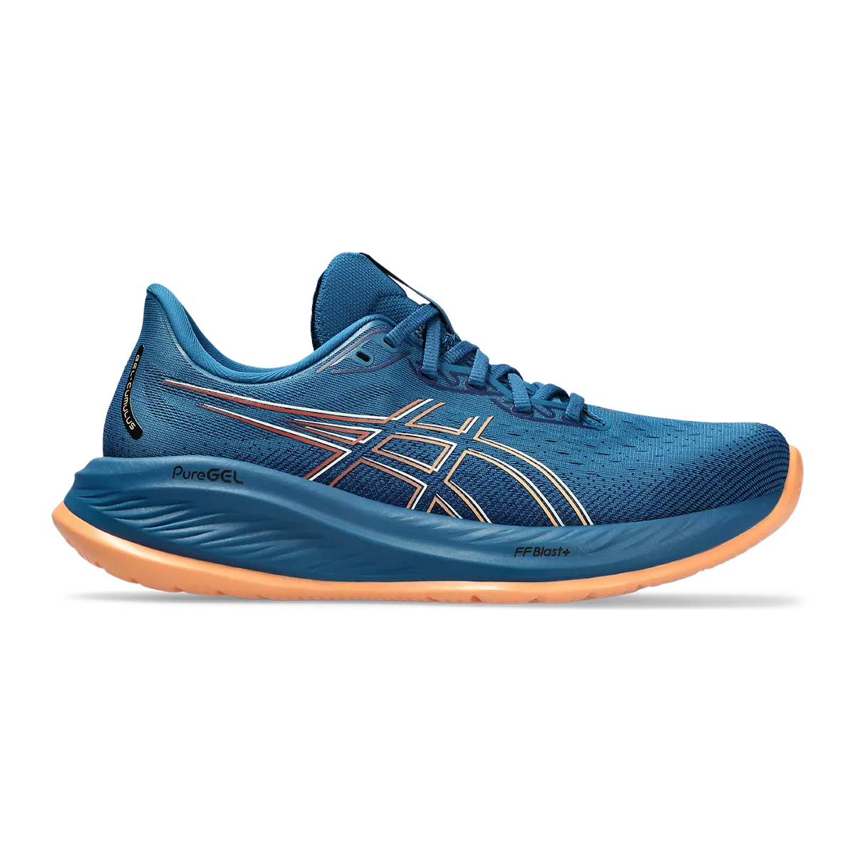 Asics Gel Cumulus 26 - Rich Navy - Faded Orange molded - insole shoes hill training footwear